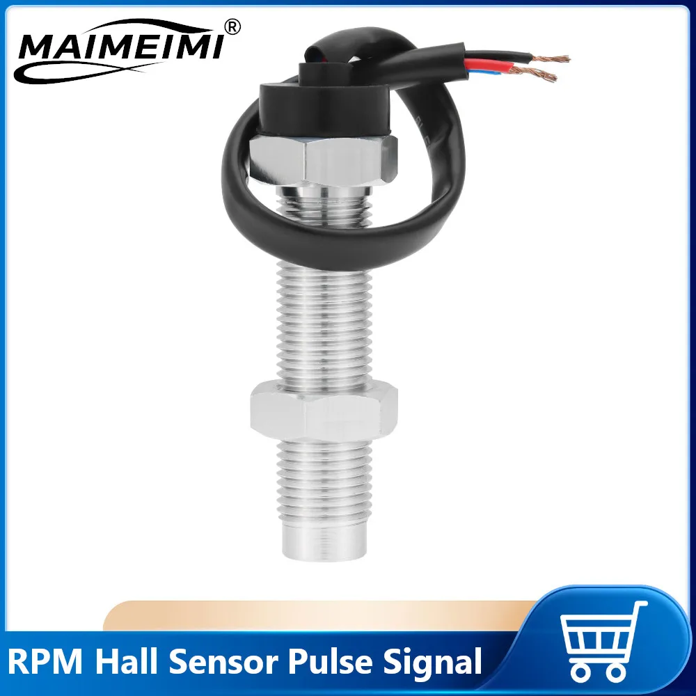 Sensor hall rpm para tacômetro rpm, medidor de velocidade, sinal de pulso, velocímetro, sensores tacho, adequado para carro, caminhão, motocicletas, 1 peça ﻿