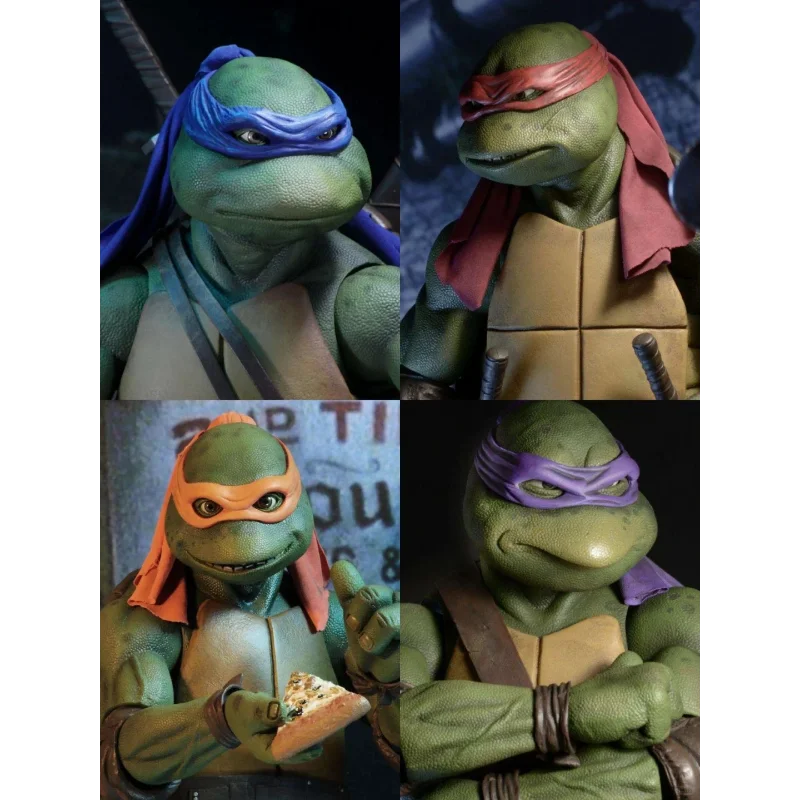 Figura de acción articulada NECA de las Tortugas Ninja, versión de la película de 1990, exclusiva de SDCC, original y en stock.