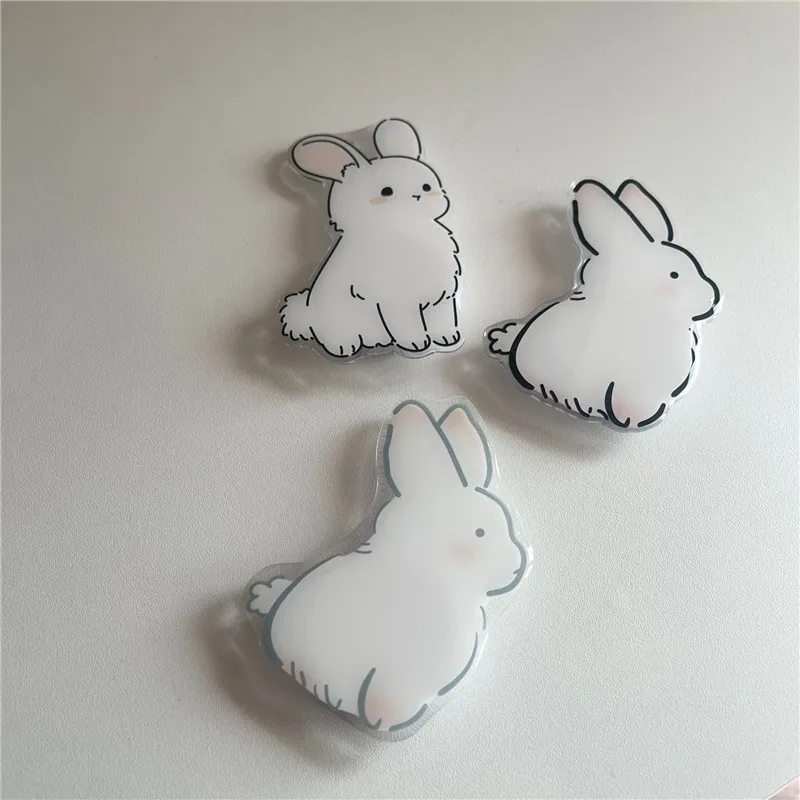 Cute Rabbit Cartoon Expandable Mobile Phone Holder INS Korean Foldable Grip Tok Socket Finger Ring Bracket Accessories