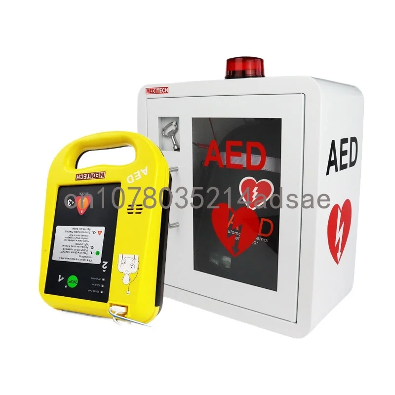 

Supply Meditech Wall Mounted Cardiac Defibrillator Outer Box AED Storage Box Placement Cabinet AED Alarm Box