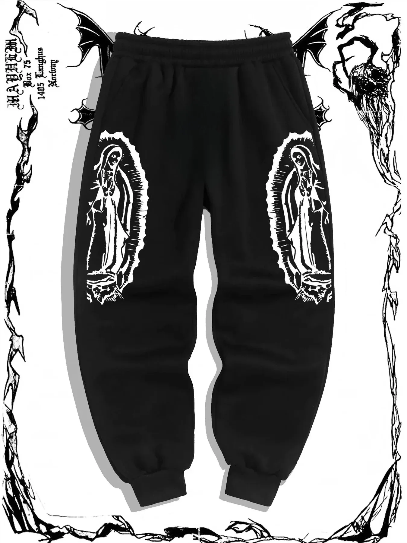 

2026 Fashion Men's Gothic Casual Jogging Pants Multi Functional Couple Pants Fashion Hip Hop Pants Comfortable Hoodie Large Size