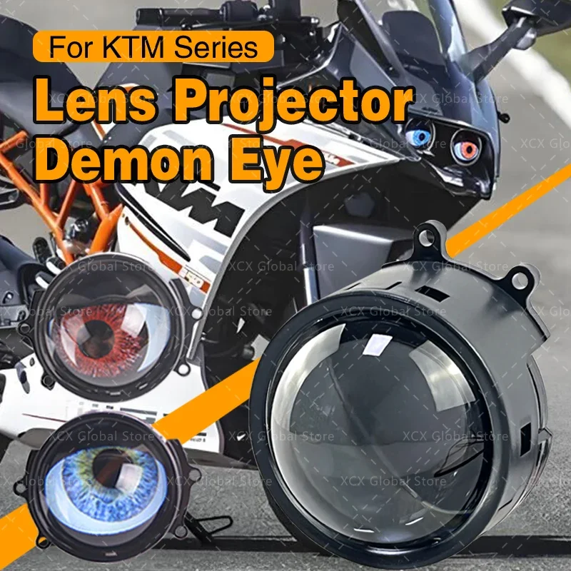 

Lens Projector Demon Eye For All Car & Motorcycle for Modified KTM Series KTM RC390 12V WIFI Control Eyes Mode Kit Accessories