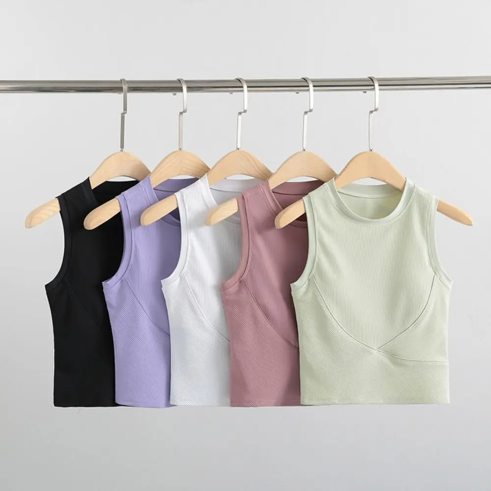 여성용 하이 임팩트 스포츠 브라, 프리미엄 품질, 풀 커버리지 민소매 탱크 탑, 운동 크롭탑, 러닝 탈착식 패드 