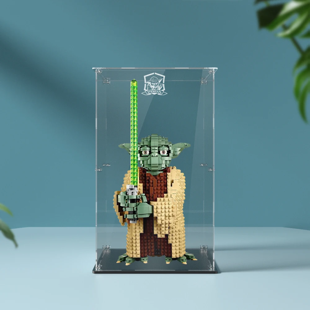 Display box for lego 75255 display case for Yoda building block dustproof clear showcase toy bricks storage box