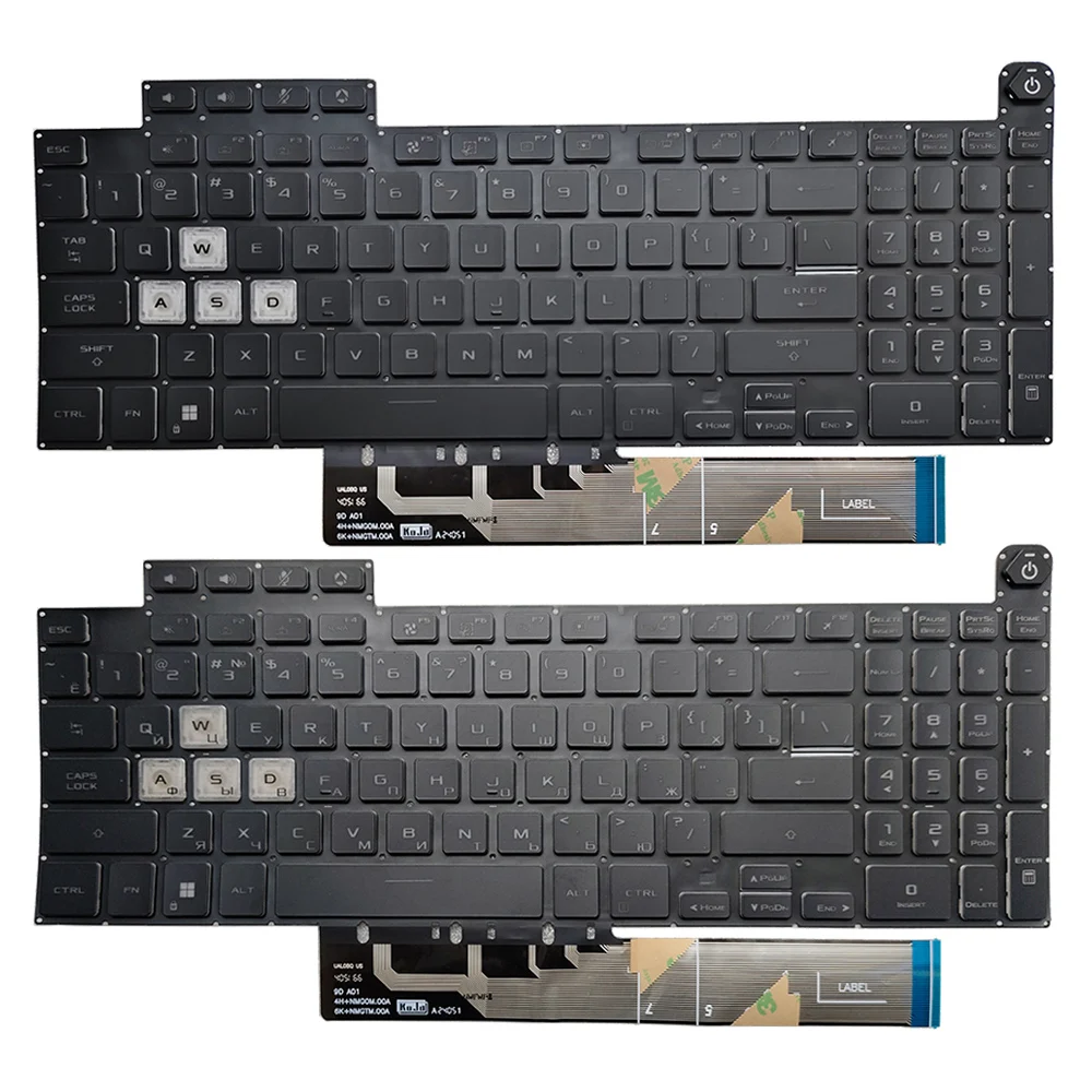 

New FOR Asus TUF Gaming FX507 FA507 FX507Z A15 F15 FX517 FX707 FX707Z FA707 FX507ZC FX5 US/Russian Keyboard