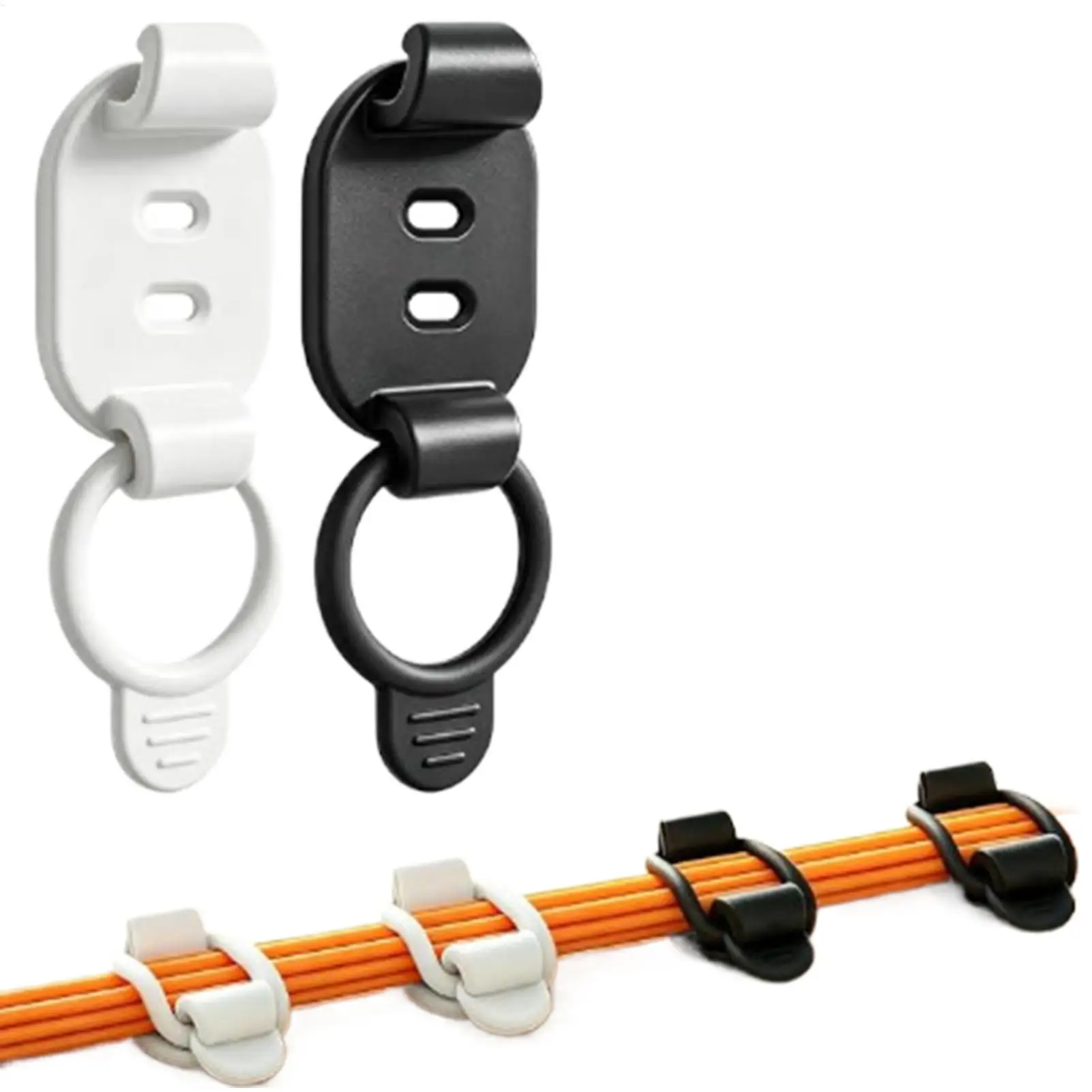 Cable Clips No-Drill Wire Wall Management Hanger Clamps Fasteners Cable Clips for Cords for Car Home College Room Outside