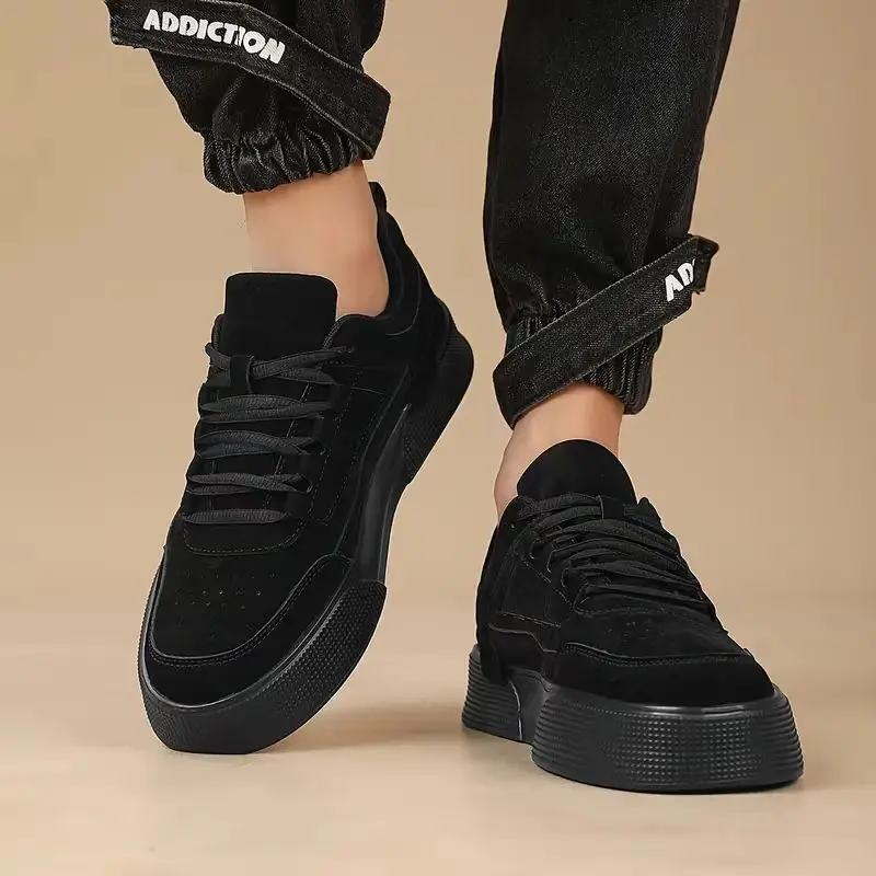 Vintage Men Casual Work Shoes Men Skateboard Shoe Wear-resistant Damping Sport Training Sneaker Flat Shoe zapatos para hombre 48 - Image 3