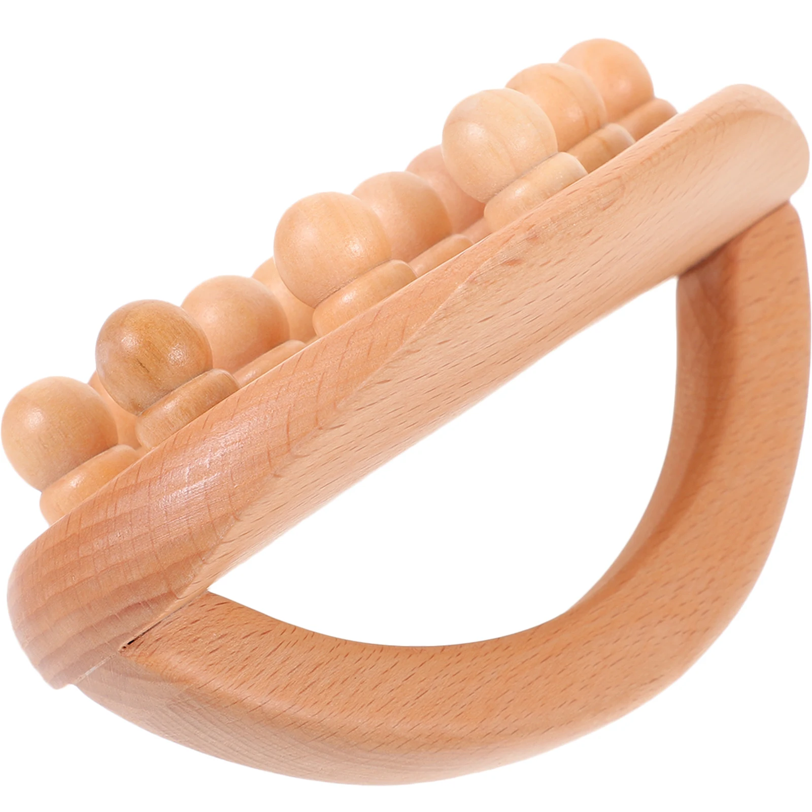 

Portable Handheld Massage Roller Deep Tissue Muscle Relief Neck Shoulder Leg Massager Tool Body Massage Brush Wood Roller