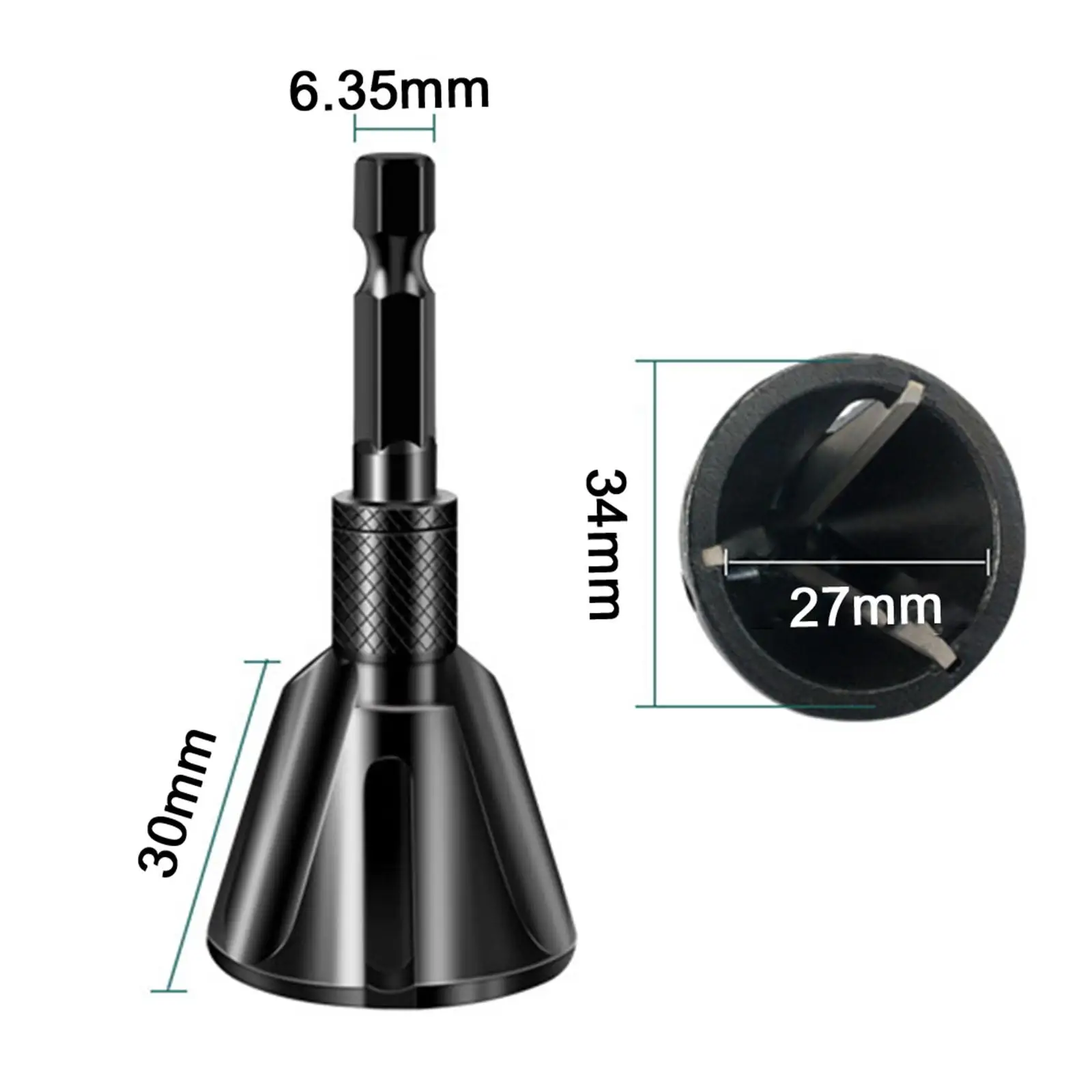 Deburring Chamfer Tool Hexagon Shank Multiuse for Wood Rod Copper Mild Steel