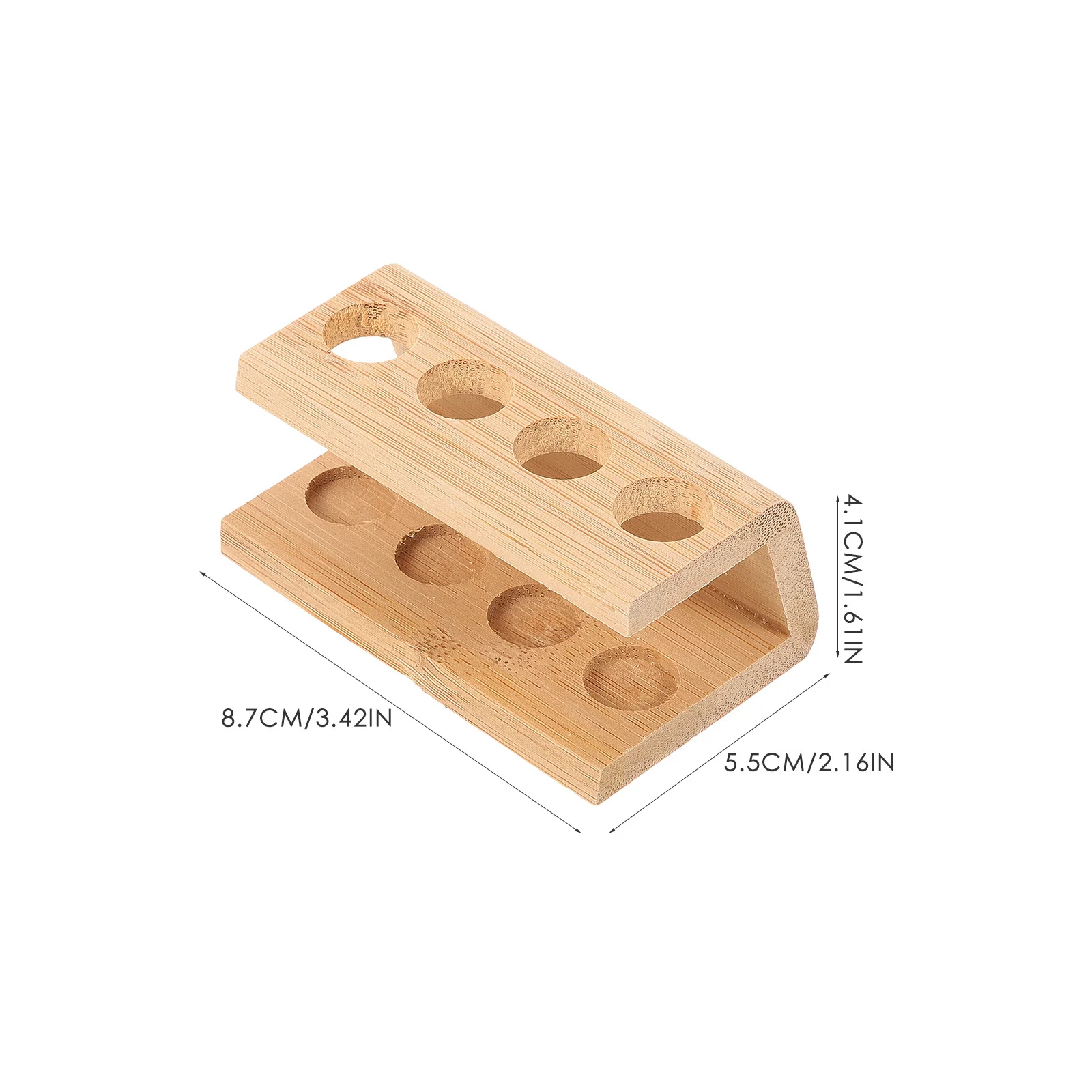 Bamboo Toothbrush Holder 4-Grid Countertop Organizer Storage Rack For Bathroom Desk Brushes Pens Pencils