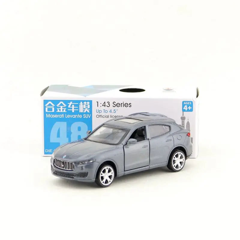 1:43 Maserati Levante SUV Alloy pull-back vehicle model Diecast Metal Model Car Random color