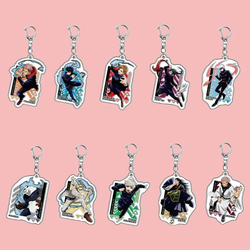 

Anime Acrylic Keychain- Jujutsu Kaisen Cartoon Character Pendant, Suitable for Bags and Keys,cosplay gifts Perfect Gift for Fans