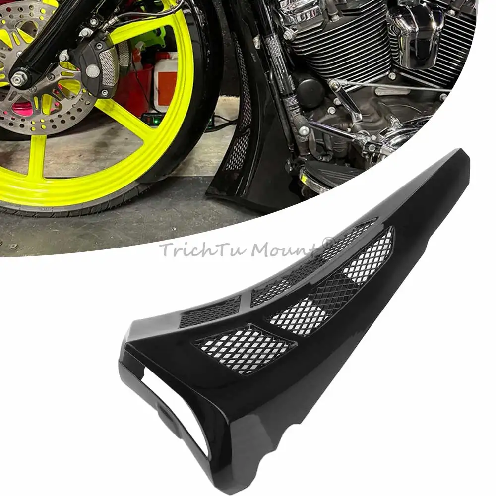 

For Harley Touring Road Street Glide FLHX FLTR 2014-2023 Motorcycle Front Chin Fairing Spoiler Lower Radiator Grill Cover