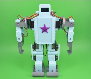 2022 12DOF Biped Humanoid Robot can Dance Walk Control Open Source Mixly Graphical Programming Voice Robot Toy For Arduino