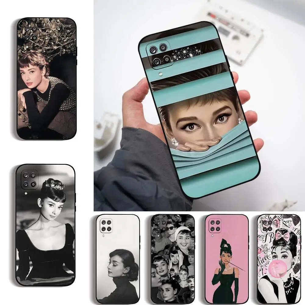 A-Audrey Hepburn Phone Case For Samsung Galaxy S21 S22 S23 S24ULTRA S25ULTRA FE Ultra Plus5G A52S S26 Soft Cover