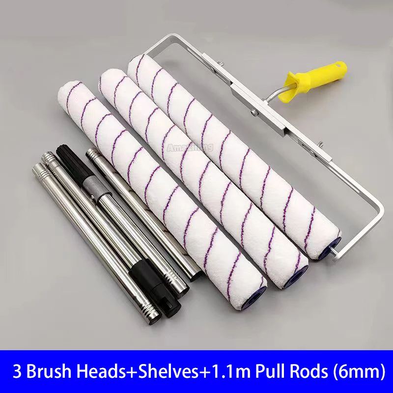 18 inch Verfroller Borstel Korte-Midden-Lange Pluche Schilderen Handvat Tool Voor Muur Decoratieve 6 MM/9 MM Schilderen Handvat Tool Ondersteuning