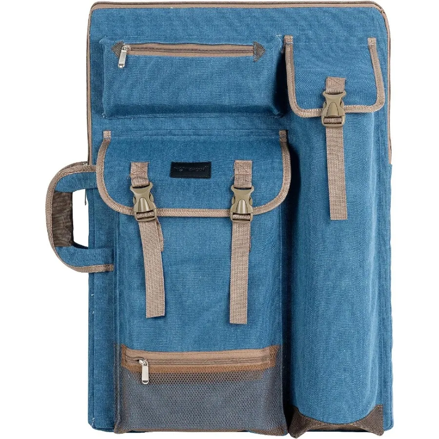 

Large 26 x 19.5 Canvas Art Portfolio Case Backpack for Artists Durable Storage Solution with Comfortable Shoulder Straps Ideal