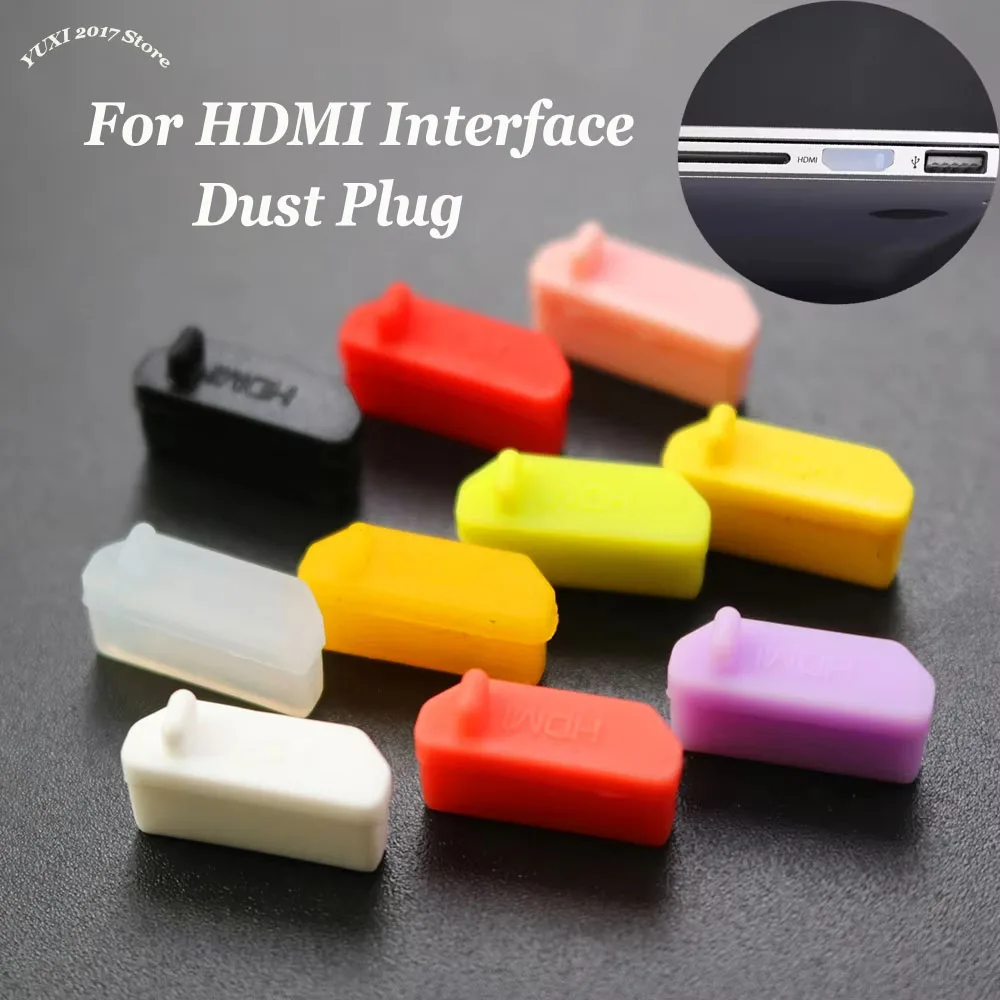 

10pcs/set Silicone Dust Plug Cover Stopper Universal Dustproof USB Port HDMI Interface Cover For LaptopPC Accessories