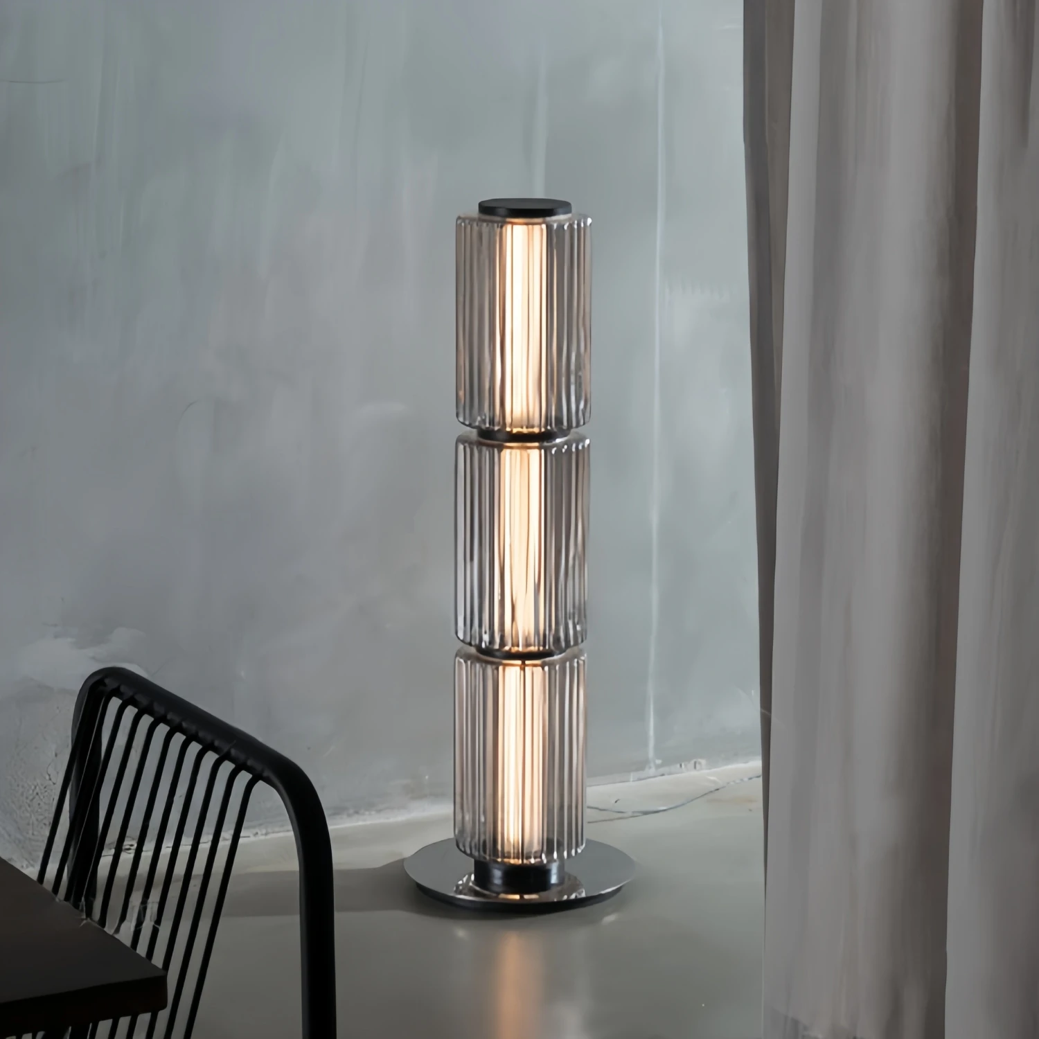 

2026 for 2026 Italy Glass Floor Lamp Living Room Bedroom Art Decor Nordic LED Standing Light Smoke White Modern Bright