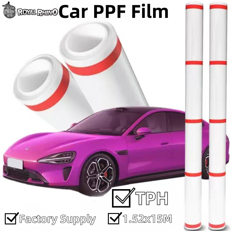 

Factory Supply TPH 1.52*15M Glossy Transparent Clear Car Body Sticker Film Self Healing Anti Scratch Auto Paint Protection Film