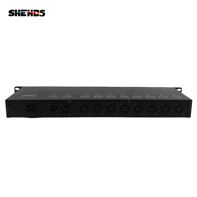 SHEHDS DMX512 8CH Signal Amplifier Splitter 8 Way DMX Distributor Stage Light Controller Equipment