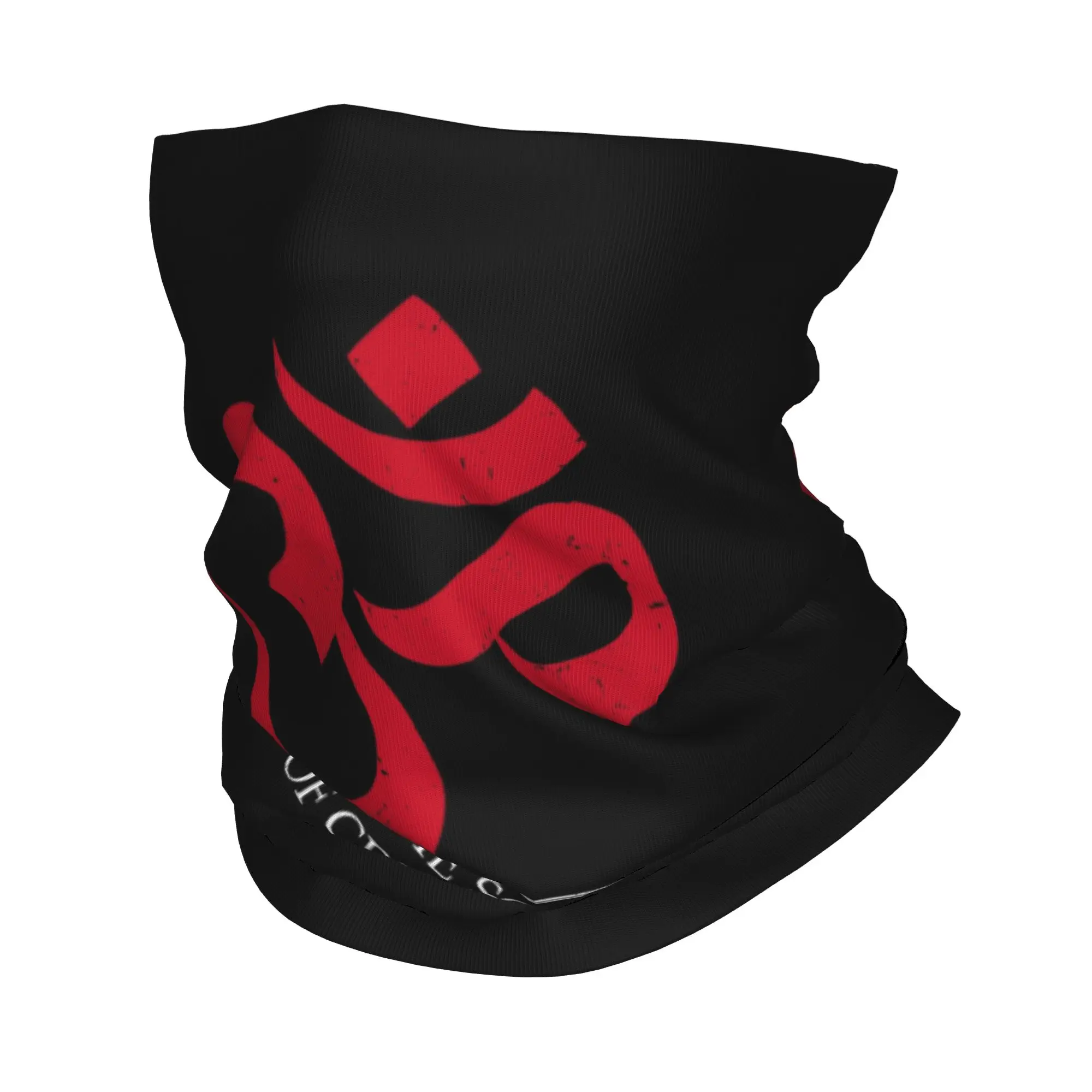 

Custom Om The sound of Creation Winter Neck Warmer Women Windproof Wrap Face Scarf for Ski Buddhism Meditation Spiritual Prayer