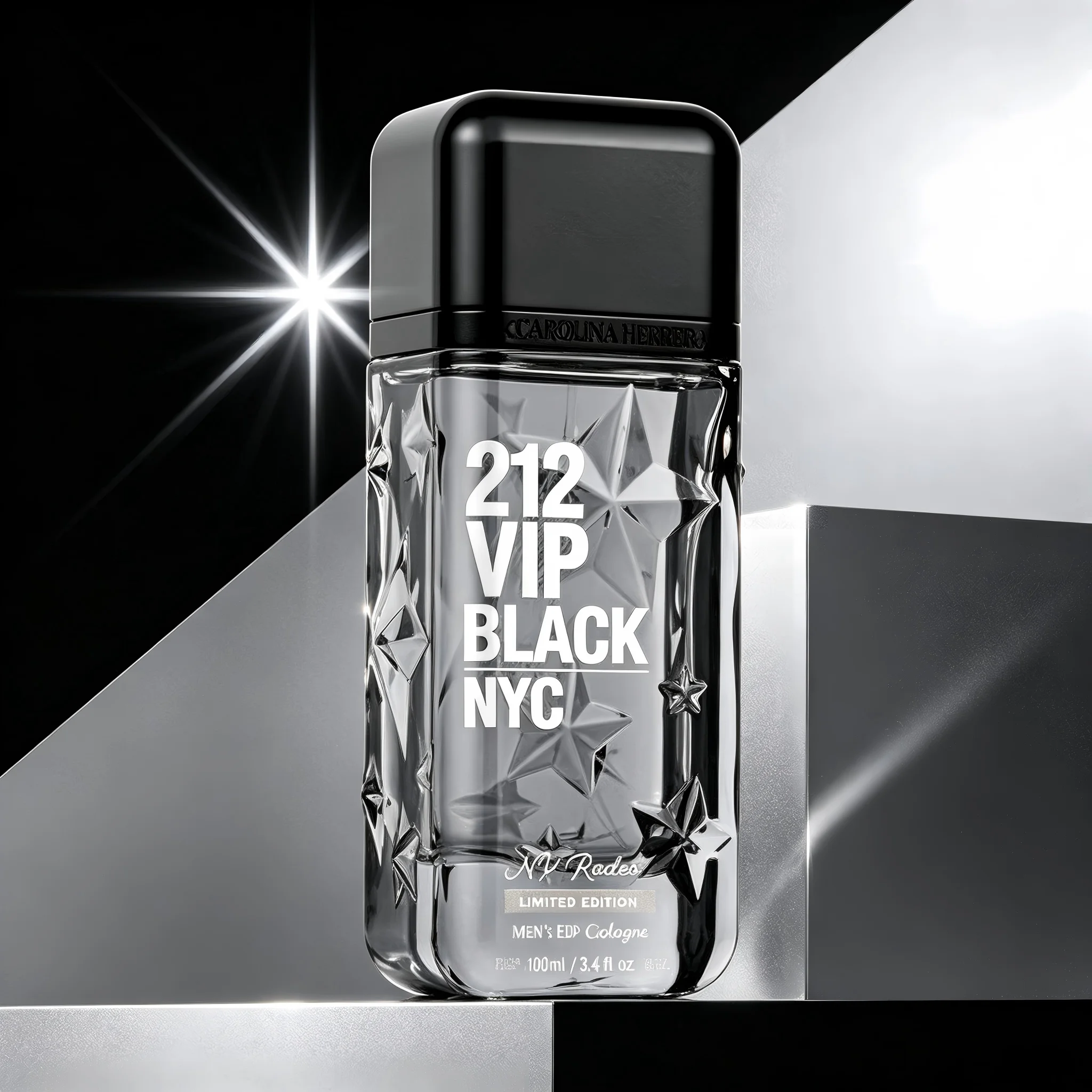 Carolina Herrera 212 VIP Black NYC No Rules EDP - for Men - 100ml/3.38fl oz