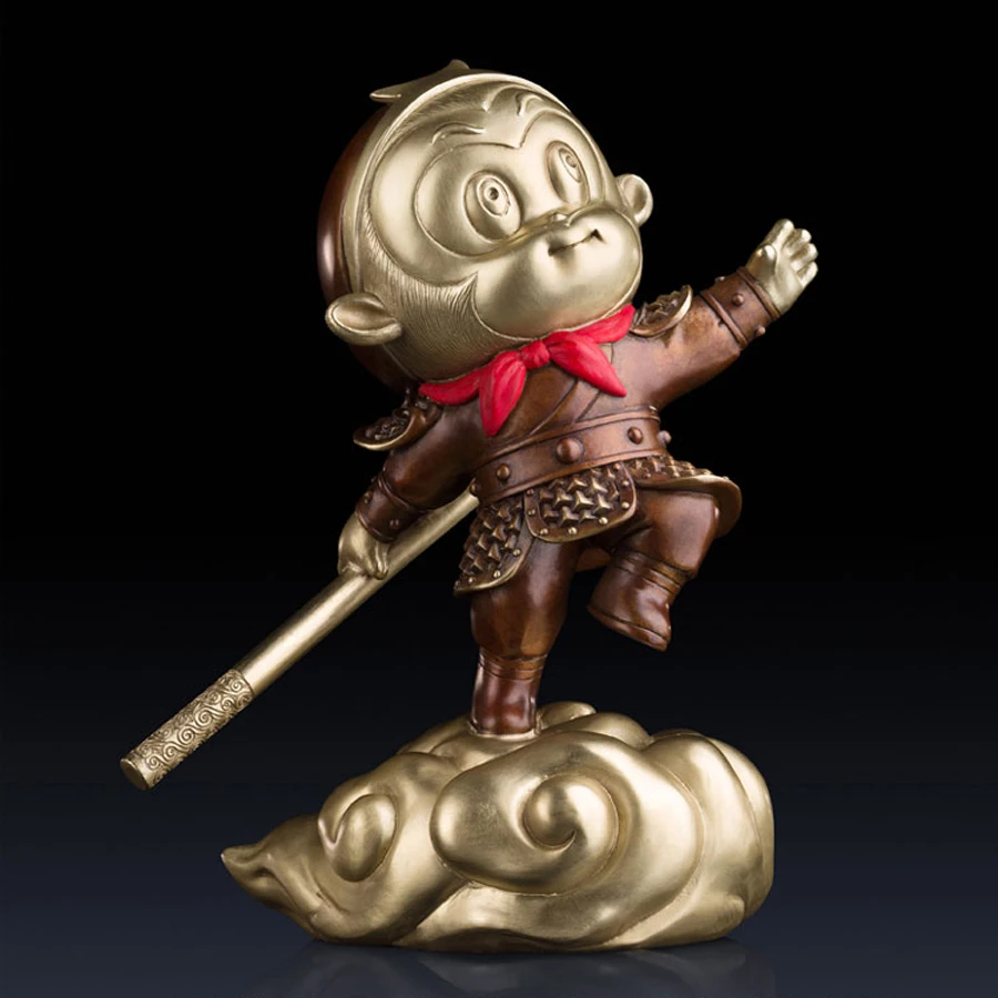 high grade Spiritual ART Good luck God of victory WU HOME office Bar bring money thriving business mascot brass statue