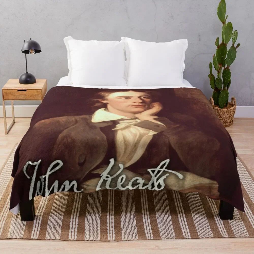 

John Keats - Romantic poet Throw Blanket Soft Plush Plaid manga Sofa Throw Fluffy Softs Blankets