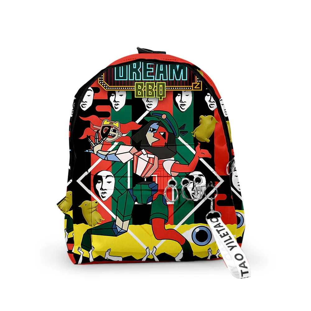 

Trendy Youthful Popular ENA Dream BBQ School Bags Notebook Backpacks 3D Print Oxford Waterproof Key Chain Small Travel Bags