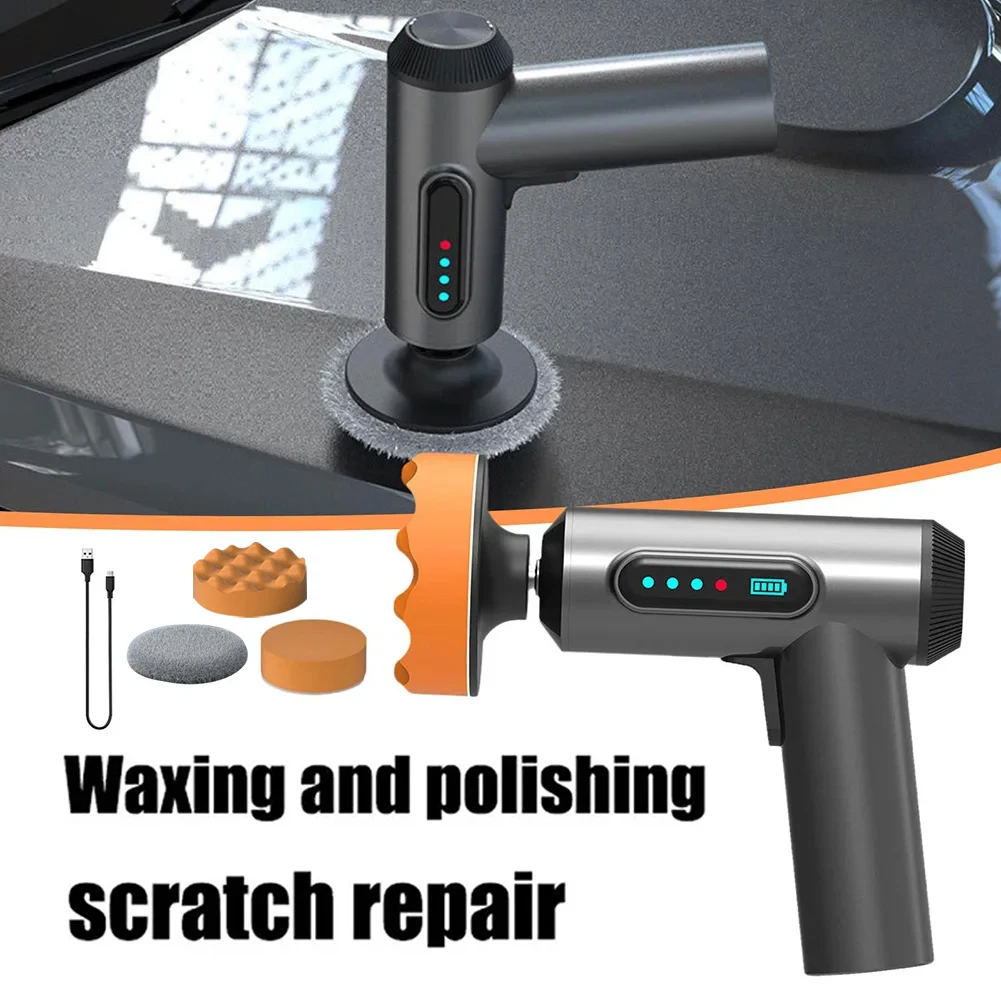 Car Polishing Handheld Wireless Polishing Waxing Machine Power Tool for Car Body Cleanig Waxing Repair Car Waxing Detailing