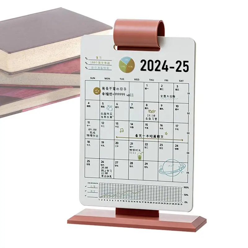 2025 أجندة مكتبية /رزنامة مكتبية يومية دائمة أجندة مكتبية /رزنامة مكتبية الإبداعية سطح المكتب التقويم مكتب زخرفة سطح المكتب ملحقات للتزيين ل