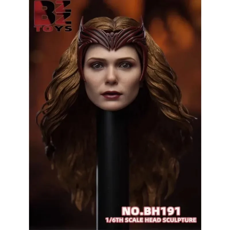 1/6 Scale Famous Witch Head Sculpt Head Carving Suntan Model for 12