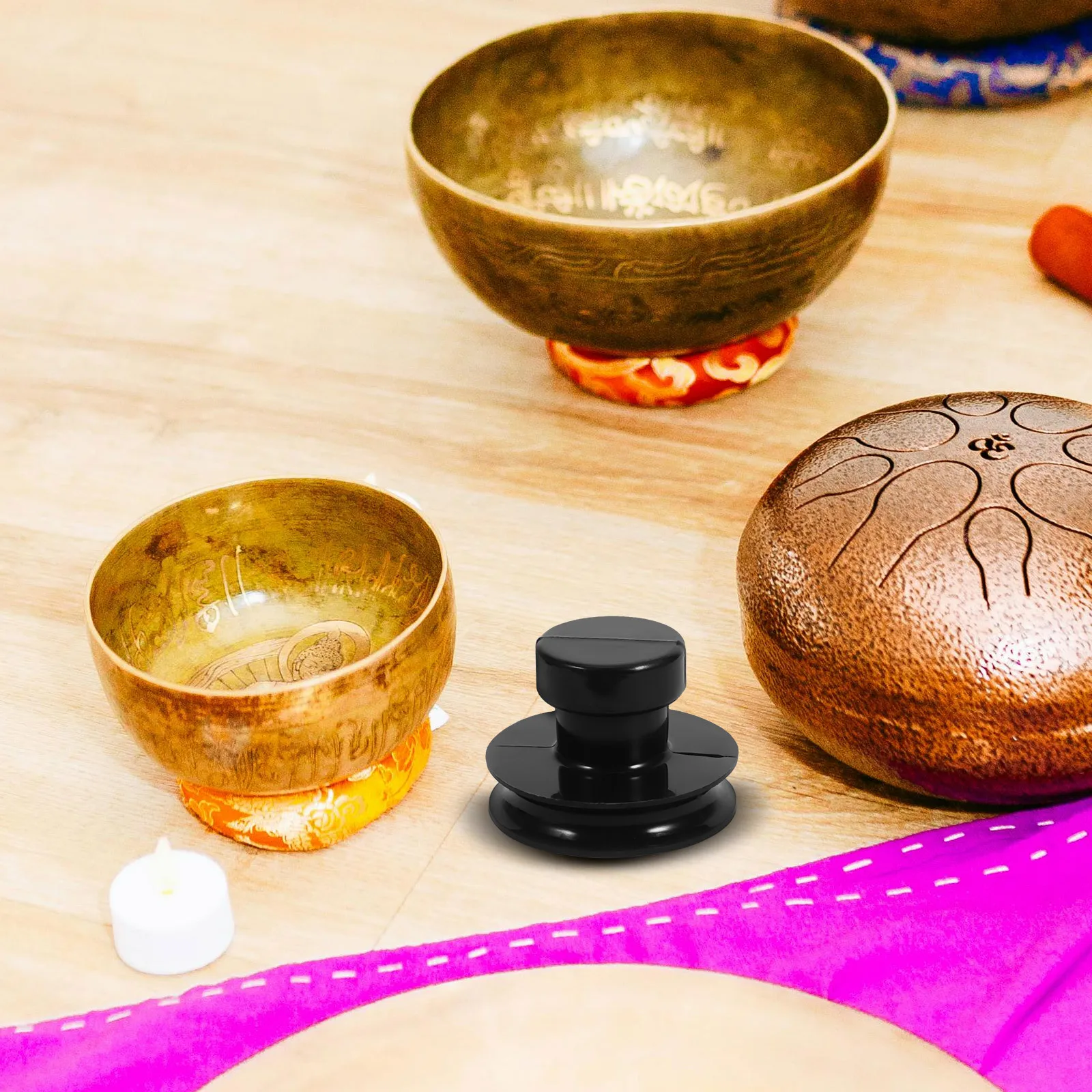 

2pcs Singing Bowl Suction Cup Rubber Handle For Meditation Sound Bowl Replacement Parts Accessories Tool Stable Grip Use