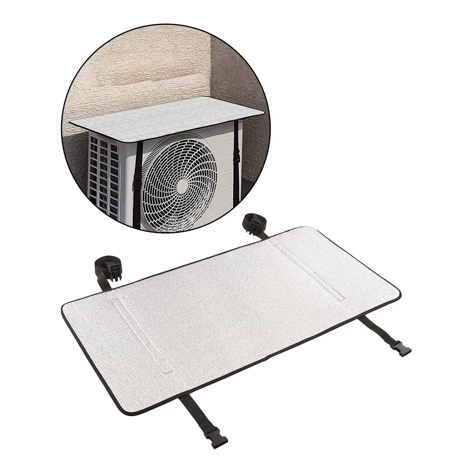 Air Conditioner Cover for Outside Units Waterproof Top Dustproof Cover for Summer Protective Cover Air Conditioner Sunshades