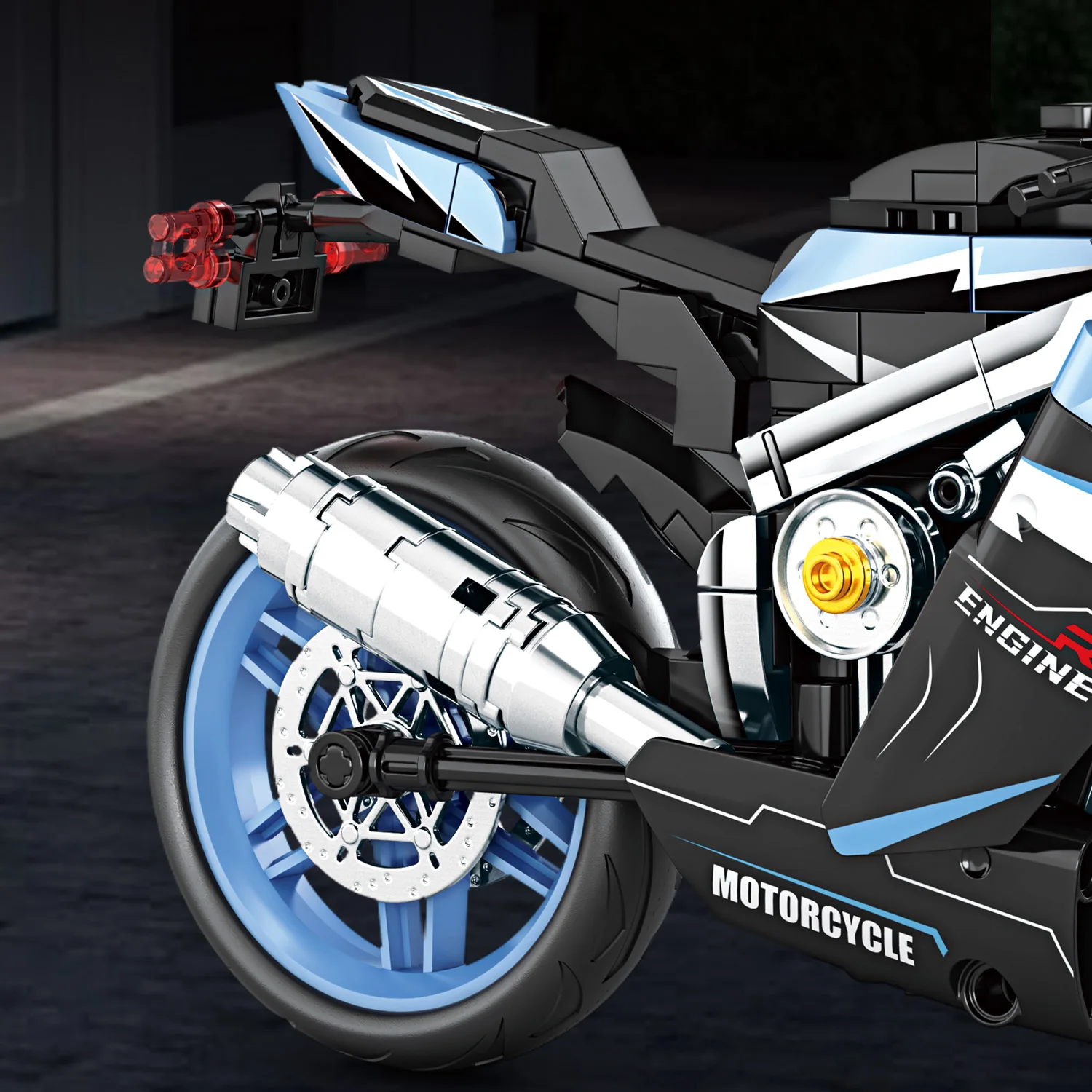 Motorcycle Building Blocks Set, Racing Superbike Model, DIY Assembly Collectible Moto Toy, Christmas Gift