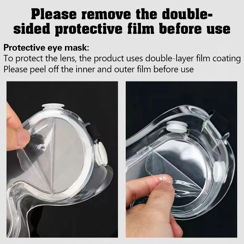 

New Protective Glasses Anti-splash Anti-wind Sand-dust Anti-fog Goggles Myopia Can Wear Water Festival Labor Protective Eye Mask