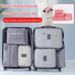 Large version of the six-piece set travel supplies classification set of organizer bags for business trip clothing organizer bag