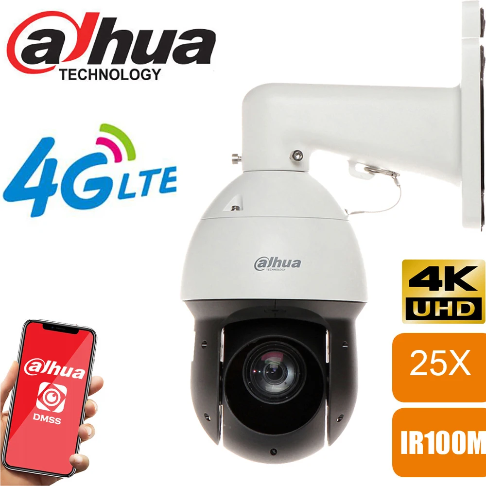 

Original dahua mutil language PTZ Camera SD49825GB-HNR 8MP 4K 25x Starlight IR PTZ AI Network Camera