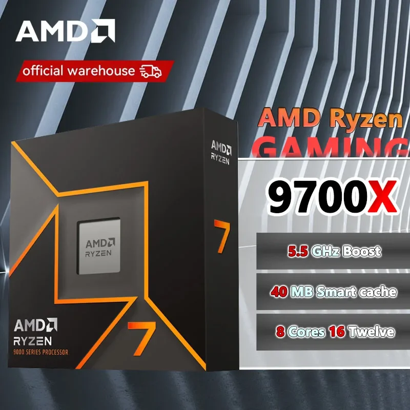 AMD R7 9700X Ryzen 7 9700X New Box without fan