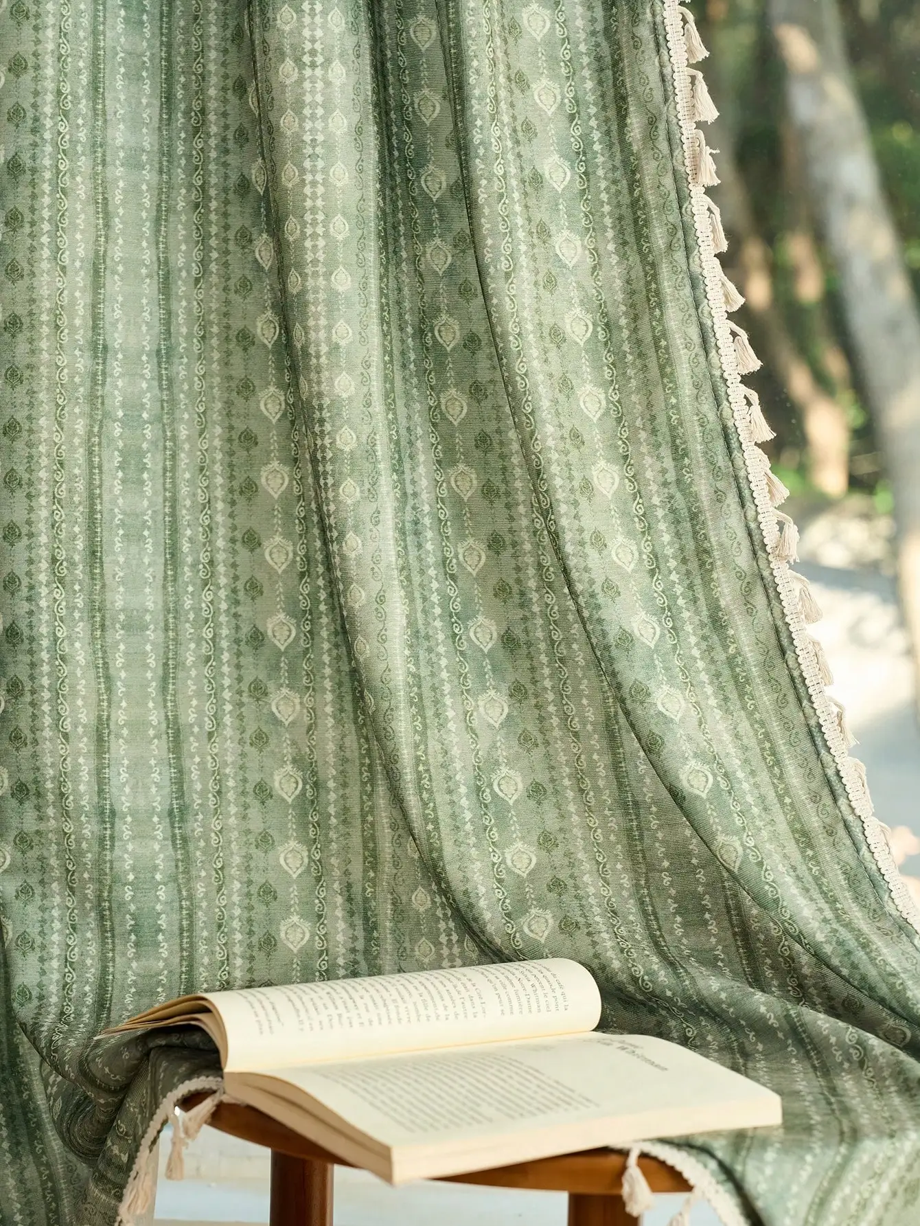 ستارة بوهيمية طبيعية الطراز بح - مراجعة Blackout Curtain Nursery وسعره