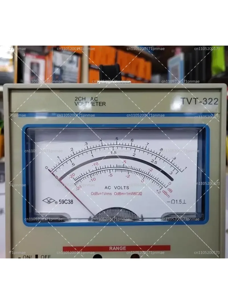 Dual Channel Millivoltmeter Double Needle Pointer Voltage Measuring Instrument High Quality New Design