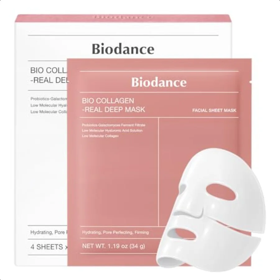 BioCollagen Real Deep Mask Hydrating Overnight Hydrogel Mask Pore Minimizing Elasticity Plumping Impment Korean Skincare Stocki