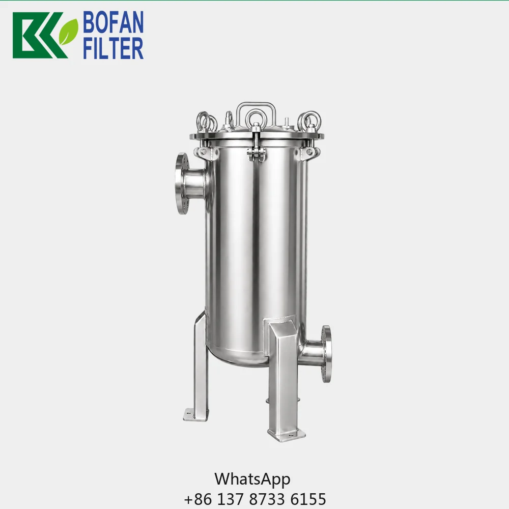 High Flow DN80 Bag Filter, Max Liquid Filtration Capacity 50,000 L/H For Beverage, Food & Circulating Water