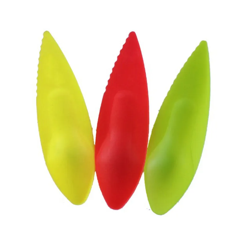 6 pcs/set 2 in 1 Kiwi Mini Plastic Spoon Fruit Knife Slicer Peeler Cutter With Hole