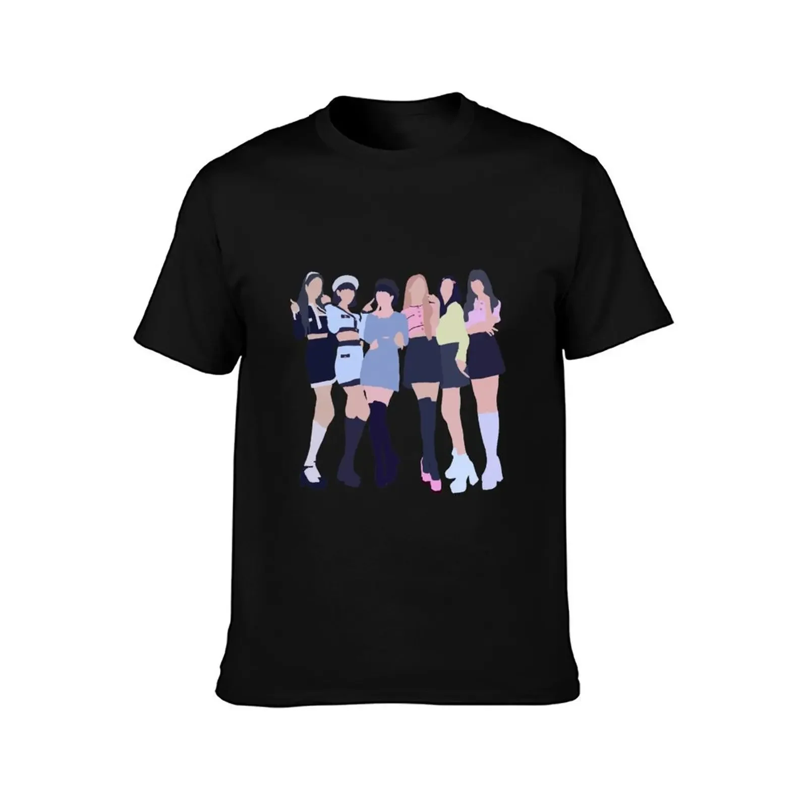 MAGO Gfriend Silhouette T-Shirt Clothing funny shirt cotton T-shirt men