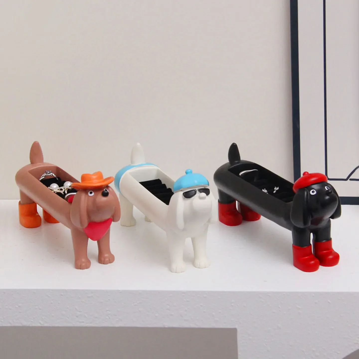 

Cute Dachshund Storage Box Desktop Jewelry Box Porch Key Storage Cute Little Exquisite Desktop Ornaments Home Decoration