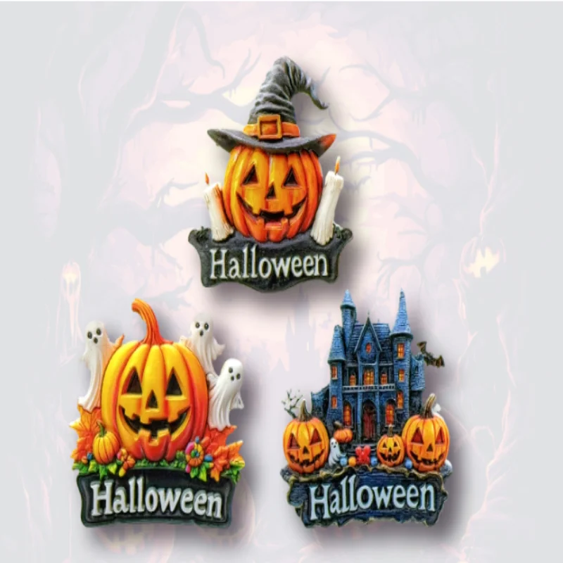 Halloween Haunted House 3D Puzzle, DIY  Book Nook Decor, Creative Gift Scary Model Kit for Adults Teens
