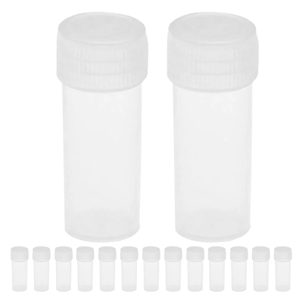 100Pcs Empty Bottle 5Ml Sample Bottle with Cap Small Sealing Bottles for Liquids Reagents Powders Jewelry Outdoor Activities