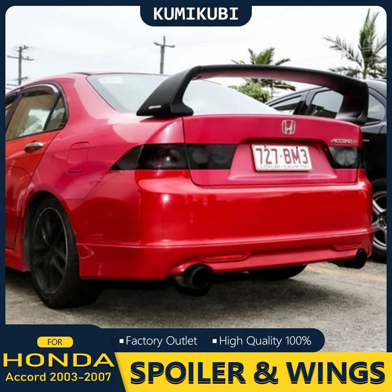 Type-R Style Plastic Rear Boot Spoiler Wing For Honda Accord Euro 2003-2007 CL9